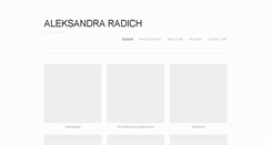 Desktop Screenshot of aleksandraradich.com